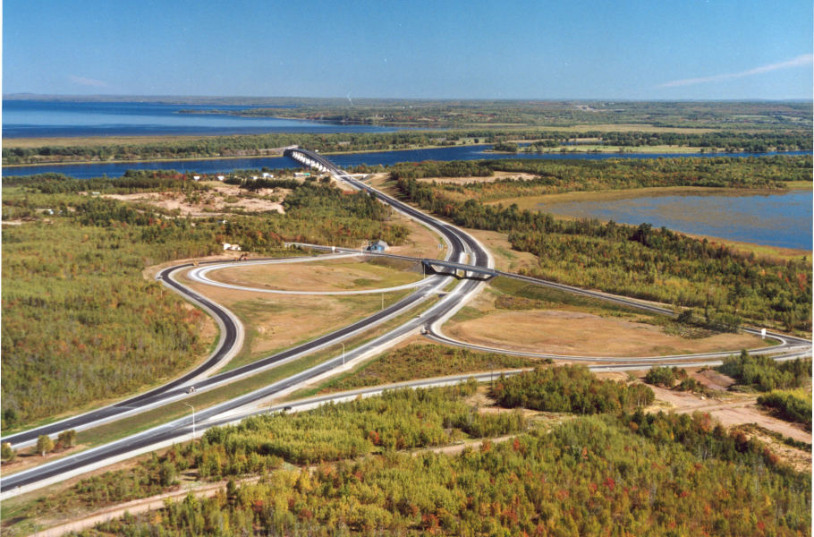 Interprovincial highway under construction
