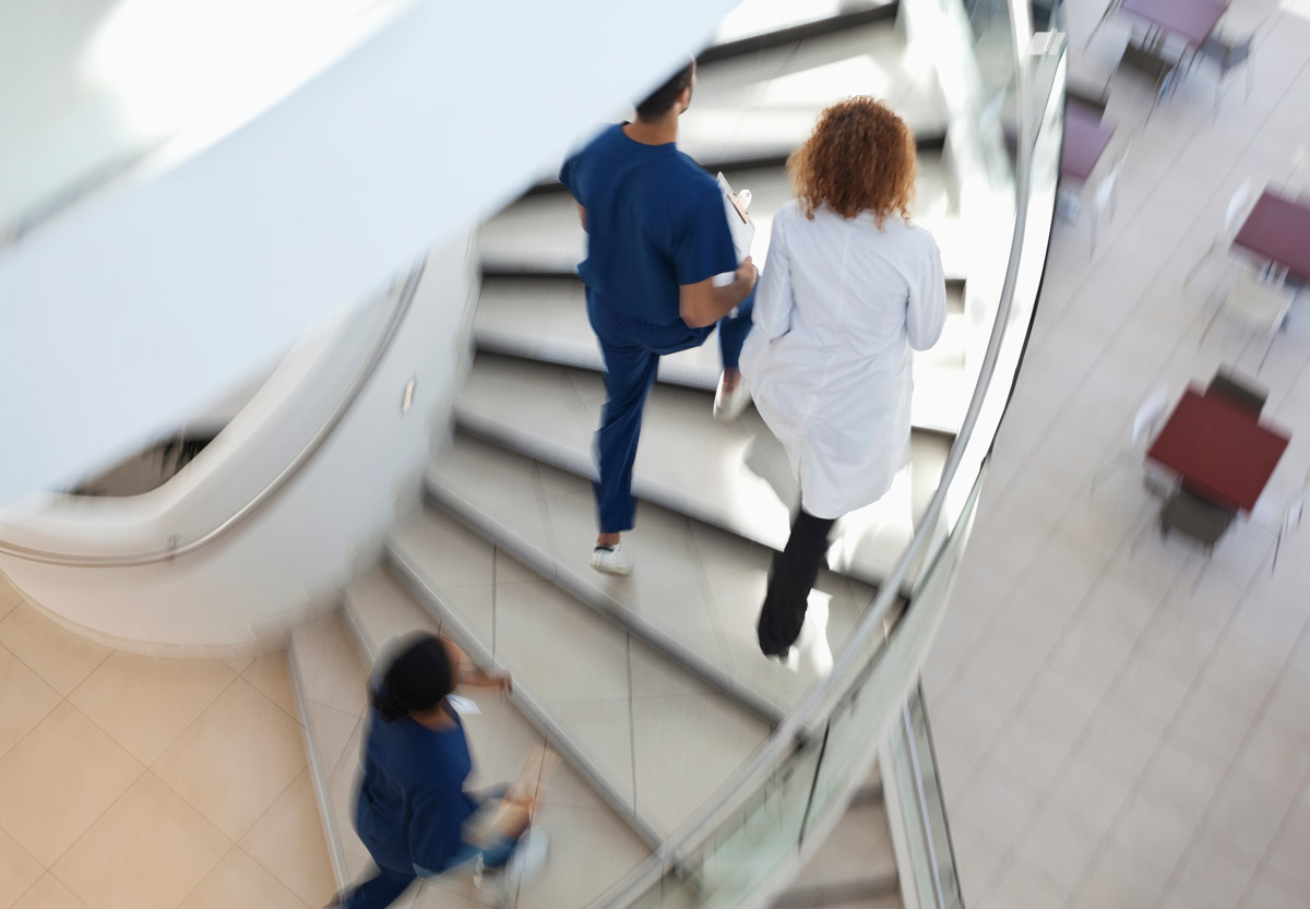 Professionals in a UK workplace